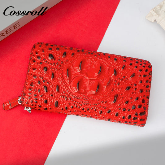 Factory custom short simple leather purse for women cowhide coin wallet for women purse money clip