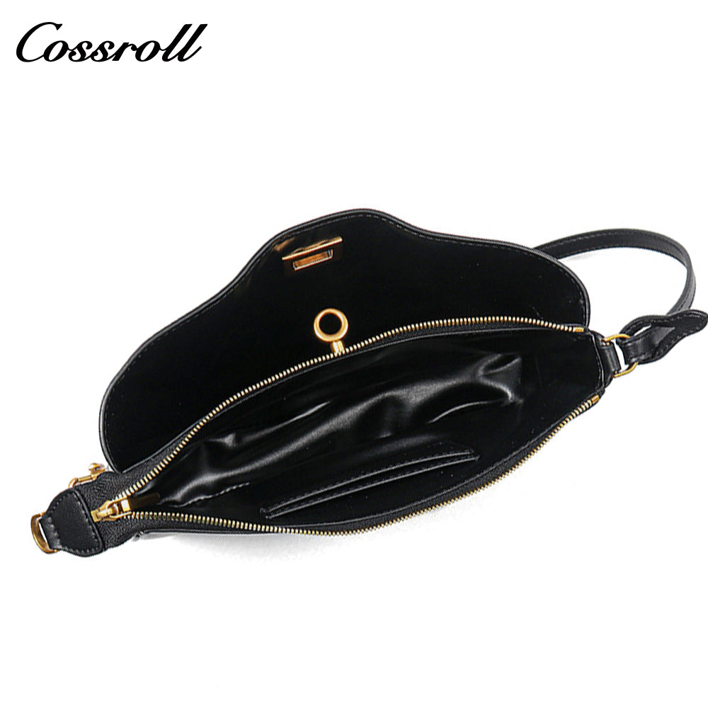 Crossbody Fashion Vegetable Tanned Leather rodeo Women's Bag Premium Feeling Hundred Underarm Bag Female New Commuter Shoulder Bag