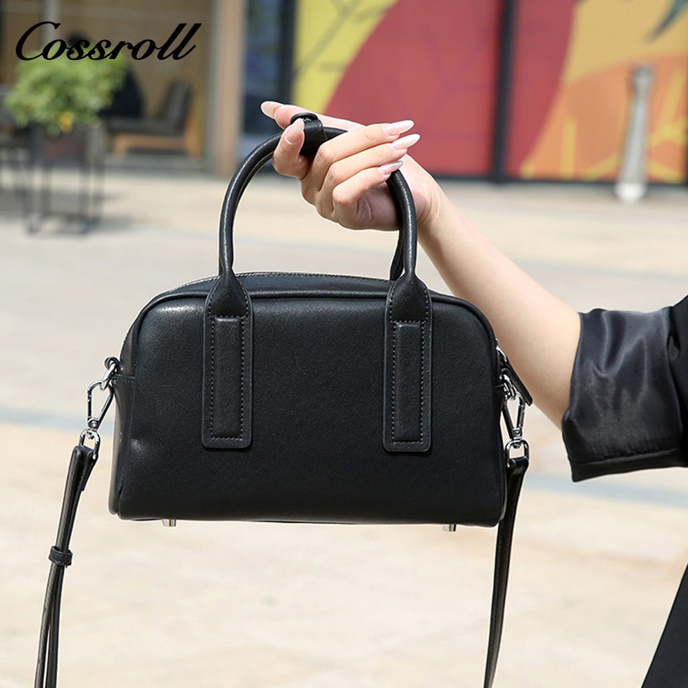 Genuine Leather Women's Bag Shoulder Bag 2025 New Premium Feeling Boston Handbag Female Crossbody Bag