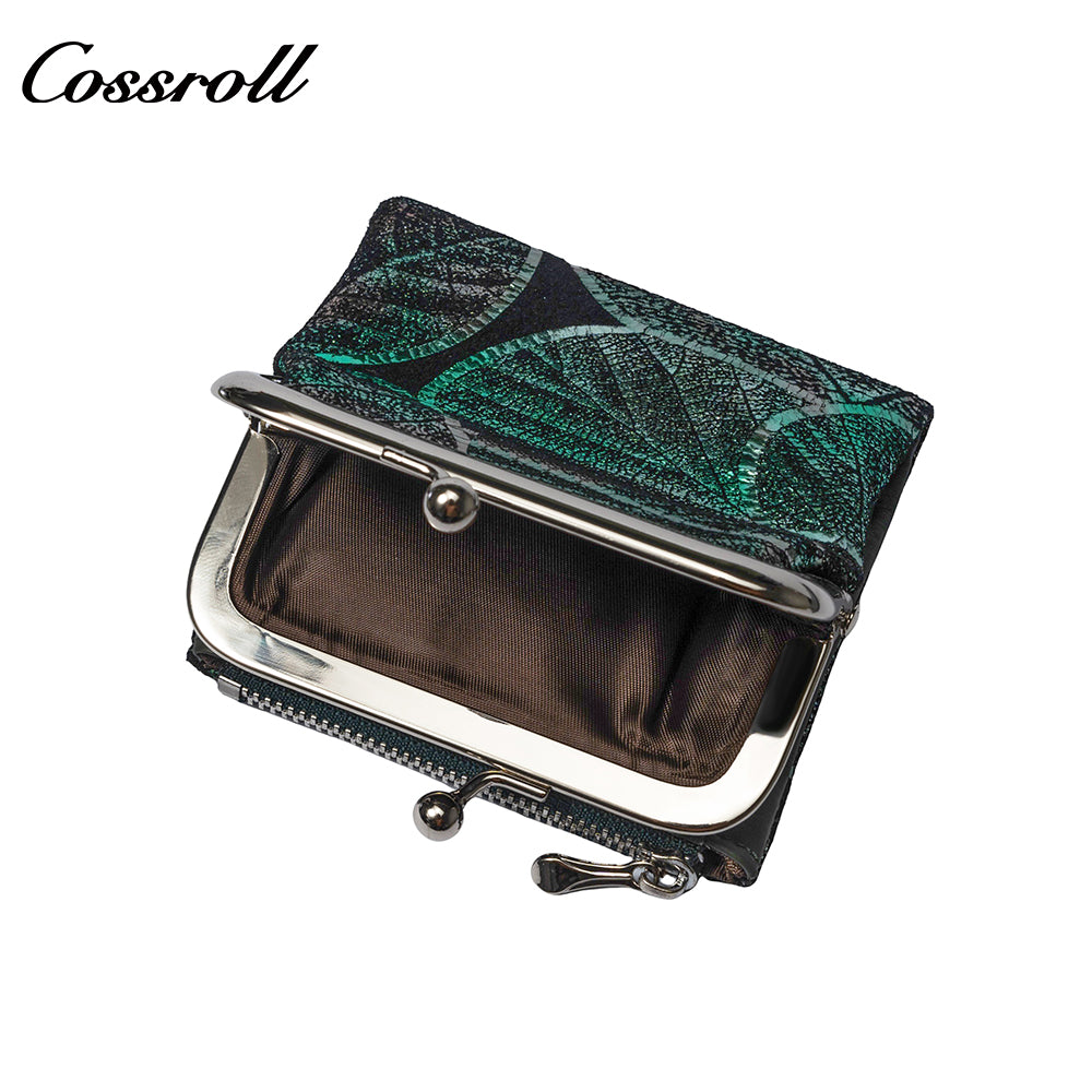 Chinese style retro hand-made wallet buckle coin purse Chinese style card wallet