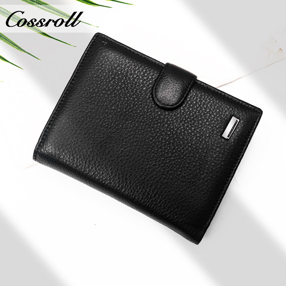 2024 New Genuine Leather Men's Wallet Short High-End Men's Wallet Best-Selling Style