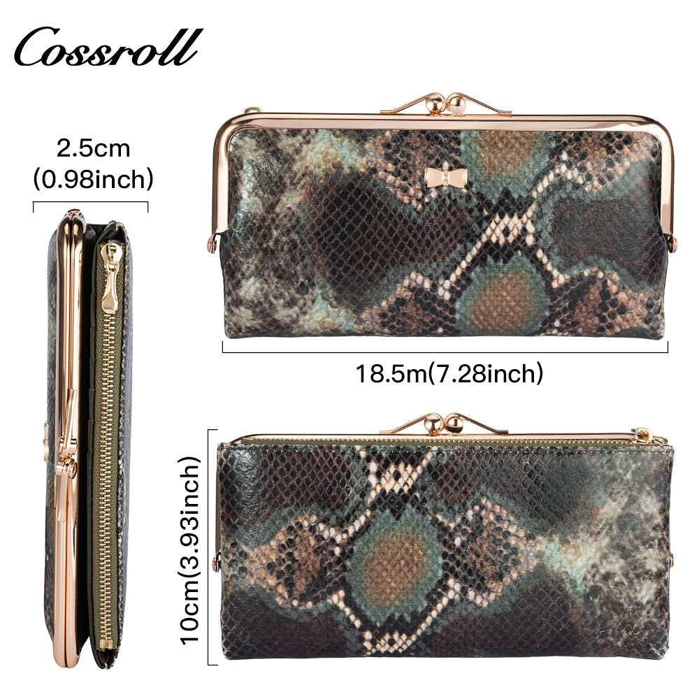 Factory Direct Supply real leather women geniune leather wallet