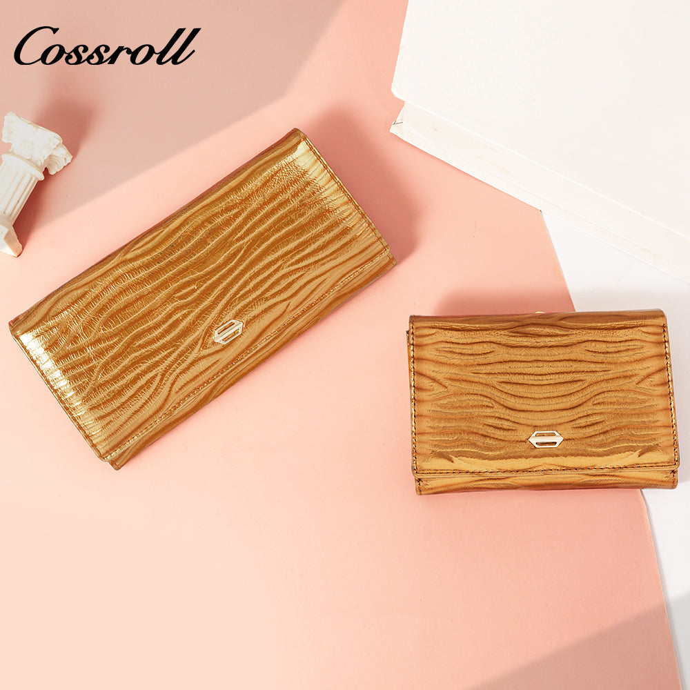 Fashion Magnetic Buckle Women's Patent Leather Leather Wallet Long Customized Wallet