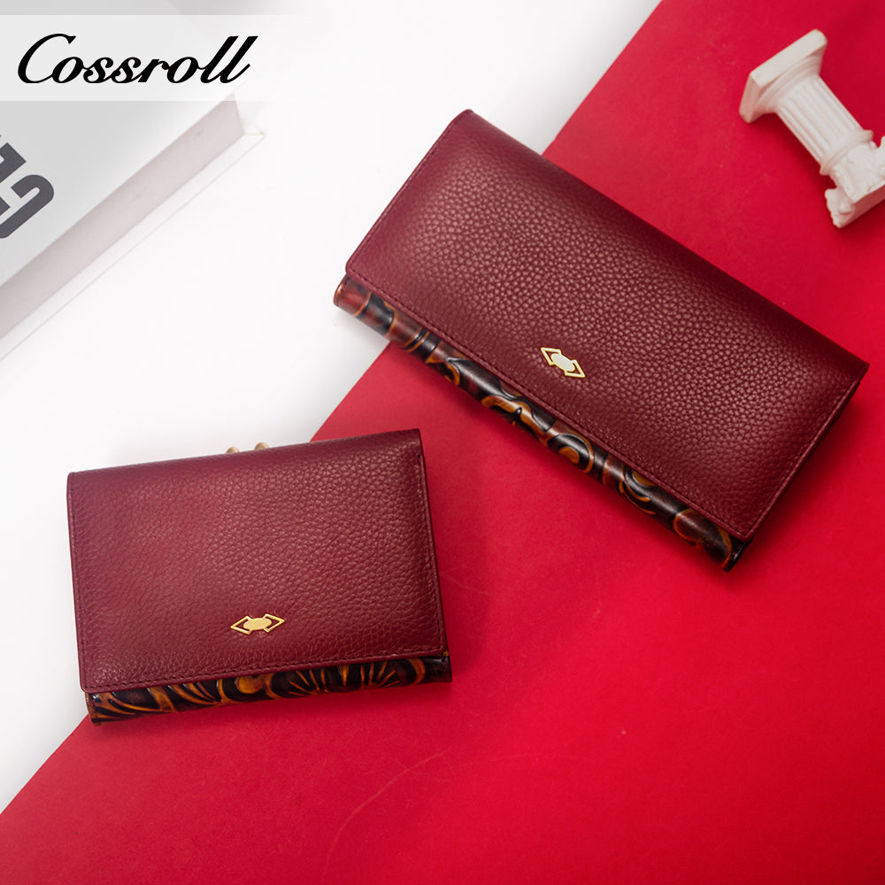 Wholesale High Quality ladies purse geniune leather wallet Lychee leather