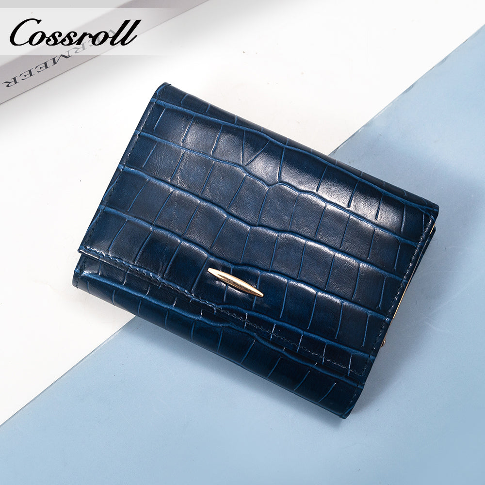 New China Products leather waterproof wallets ladies crocodile texture Genuine Leather