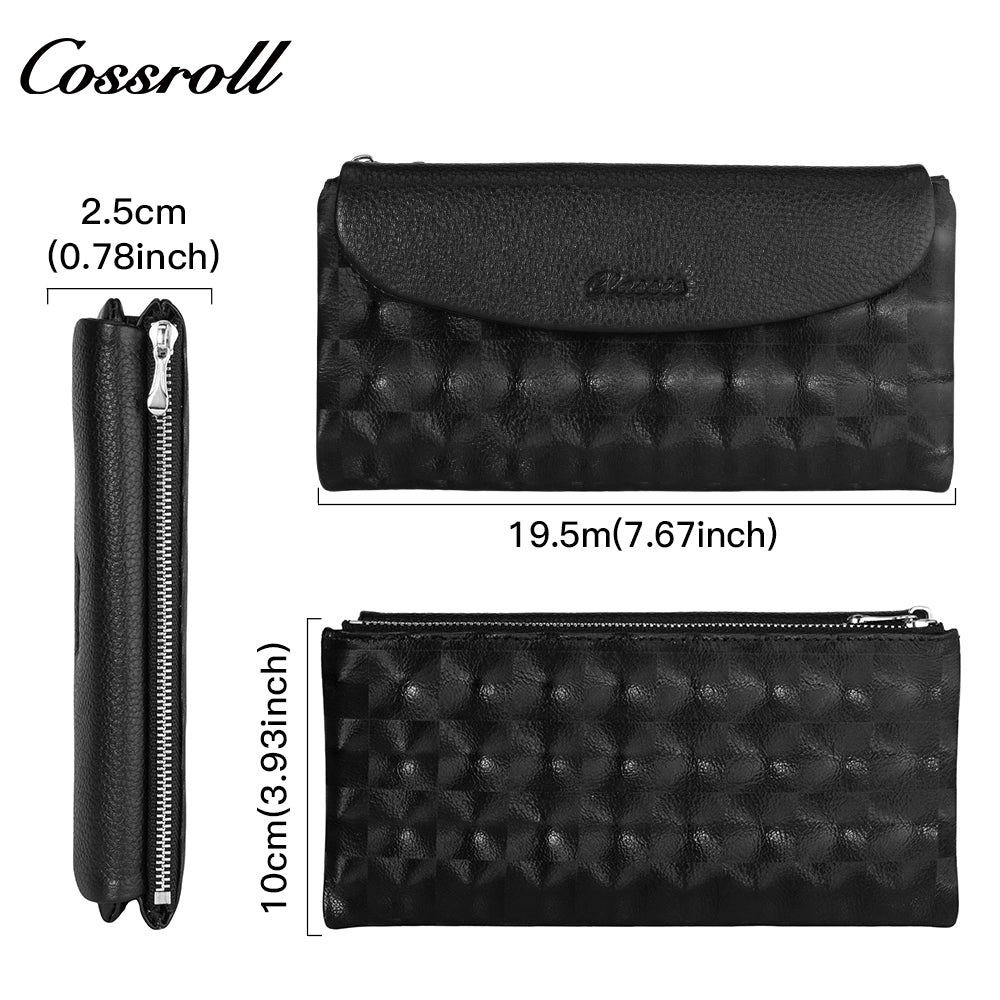 Factory Direct Supply real leather women geniune leather wallet