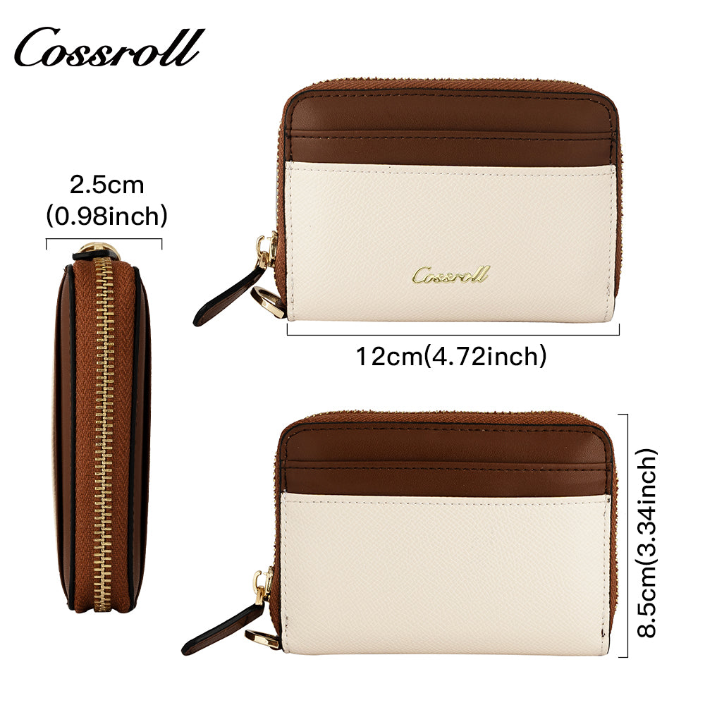 The Factory Produces genuine long card holder wallet geniune leather wallet