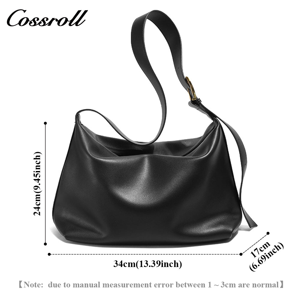 Genuine Leather Bag Crossbody Female New Lazy Wind Tote Large Capacity Shoulder Bag Female