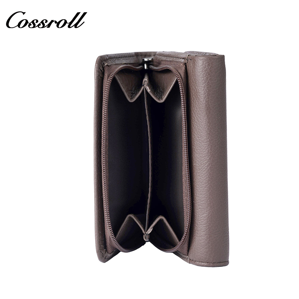 Short women's trifold wallet with large capacity new style multi-functional multiple card slots and coin pocket
