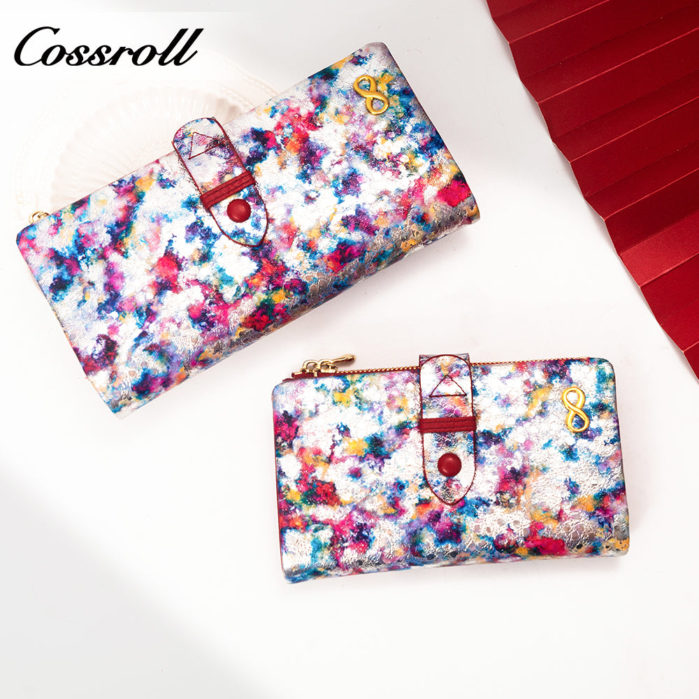 Factory Direct Supply real leather women geniune leather wallet