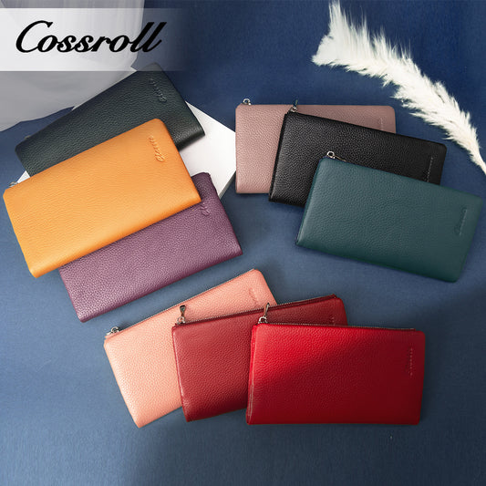 Wholesale Private Label taro women's soft leather wallets with new trends
