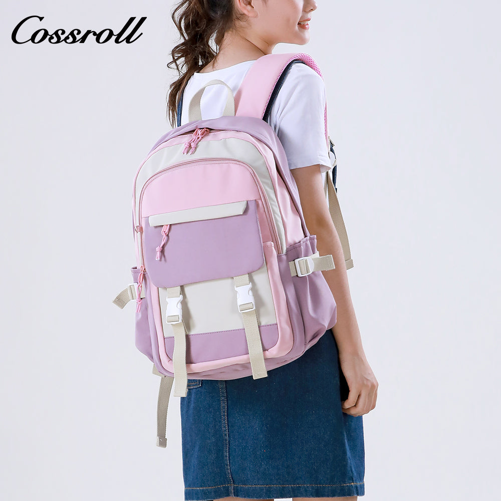 Large capacity high middle school female shoulder bag travel schoolbag