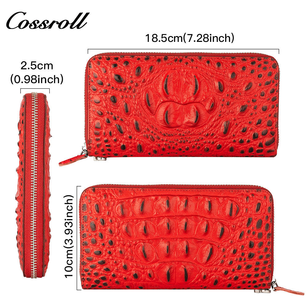 Factory custom short simple leather purse for women cowhide coin wallet for women purse money clip