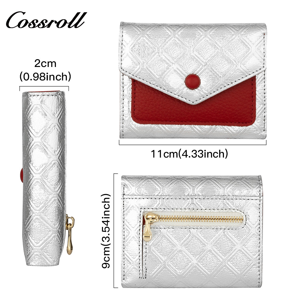 Factory Direct Supply real leather women geniune leather wallet