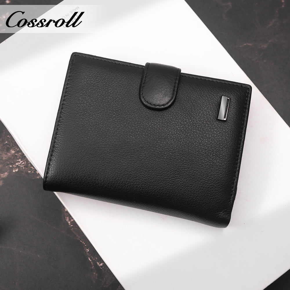 China Factory Promotion branded mens wallet men leather Lychee leather