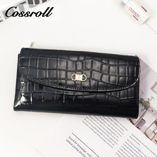 China Professional Customized luxury leather designer crocodile texture Genuine Leather