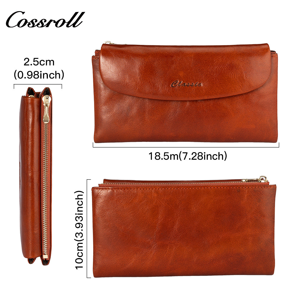 Customized High-End Leather Women's Wallets European market