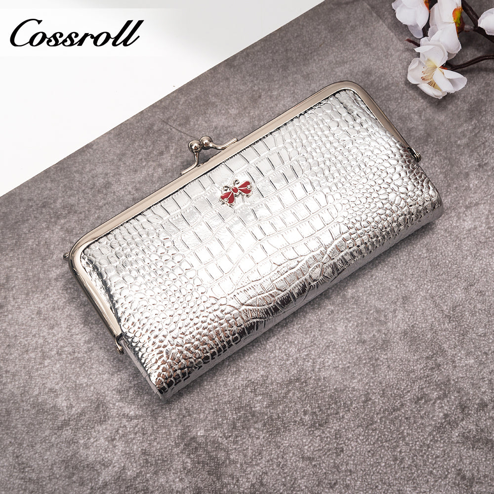 High Quality Wholesale leather luxury crocodile texture Genuine Leather