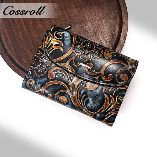 Factory Direct Supply real leather women geniune leather wallet