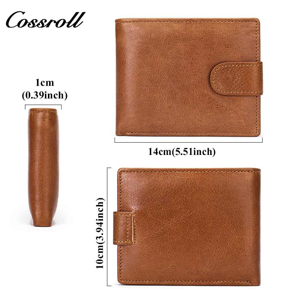 Vintage Cowhide Wallet Men's Genuine Leather Money Clip Multifunctional Head Layer Cowhide