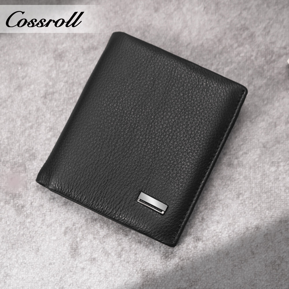 2024 New Genuine Leather Men's Wallet Short High-End Men's Wallet Best-Selling Style
