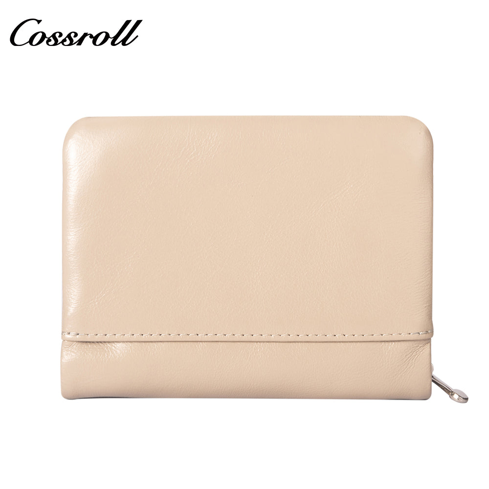Customized Design Products wallets for women fashionable oil wax leather