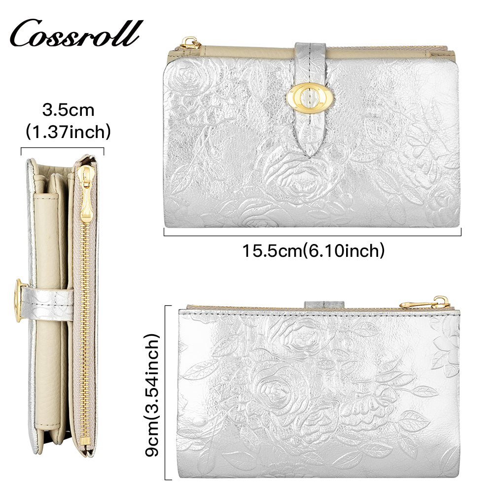 Hot Sale & High Quality Customized for women geniune leather wallet