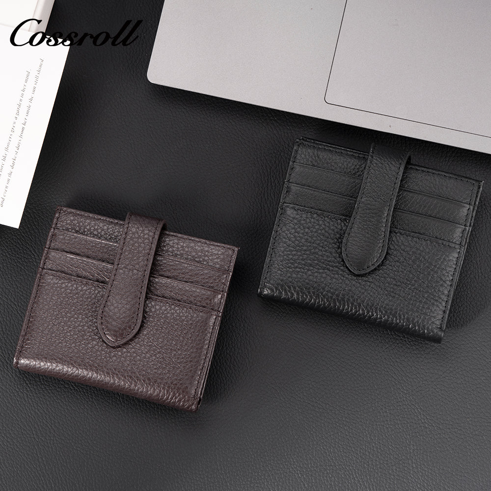 Women's genuine leather business card holder ID card holder credit card holder work ID holder wallet