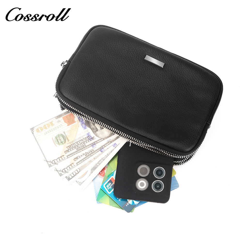 2024 new black leather women's crossbody bag Leather simple square box high-quality cowhide shoulder bag