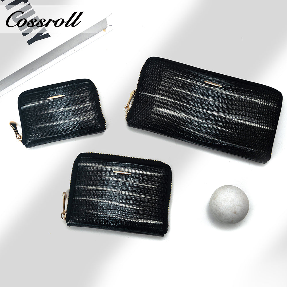 The Factory Produces genuine long card holder wallet geniune leather wallet