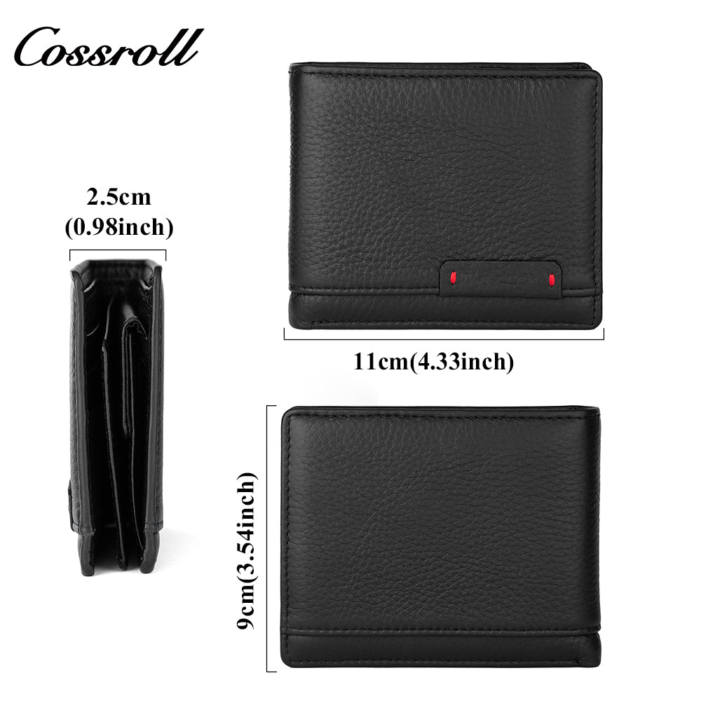 Business Casual Genuine Leather Large Capacity Soft Leather Wallet Multi Card Holder