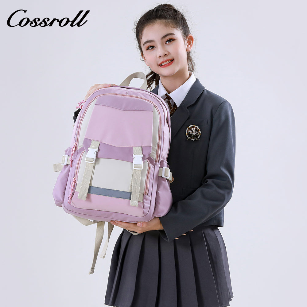 Shoulder bag female middle school lightweight college students schoolbag large capacity leisure fashion