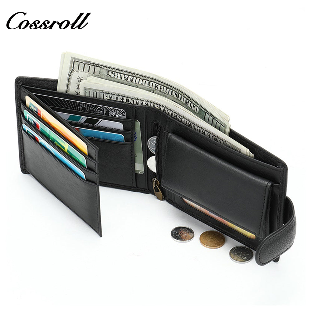 Hot men's wallet fashion short wallet soft leather money clip plus enclosure large capacity