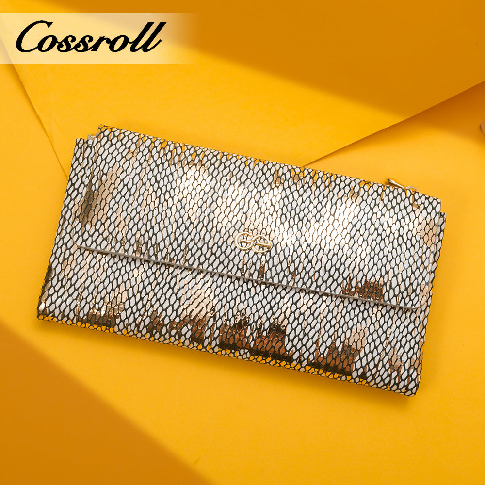 High-grade serpentine leather explosive purse Femininity 2024 large capacity purse