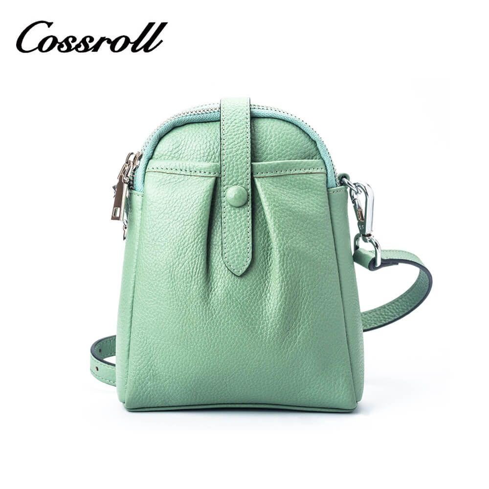 Cossroll Cowhide Leather Crossbody Phone Messenger Bag Manufacturer