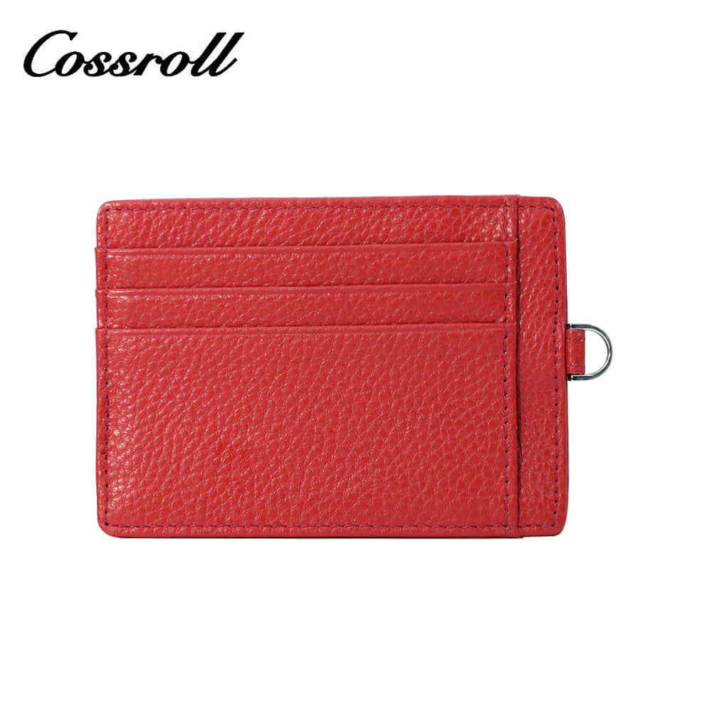 Unisex Leather Mini Card Holder