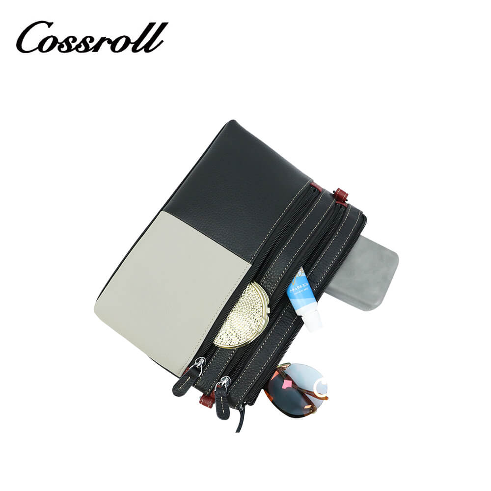 Cossroll Muticolor Zipper Crossbody Leather Bag Manufacturer