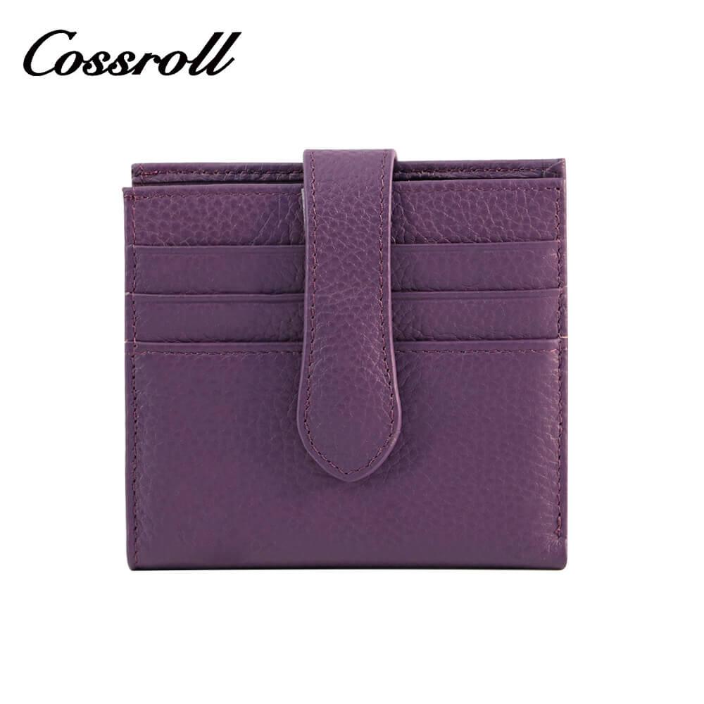 Cossroll Bifold Genuine Leather Short Card Wallets Wholesale