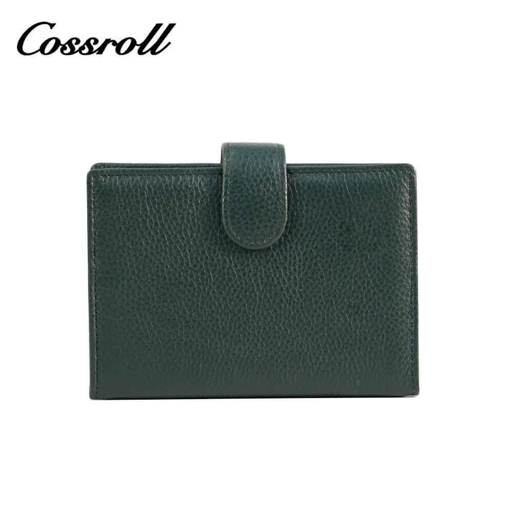 Bifold Genuine Leather Short Card Wallet