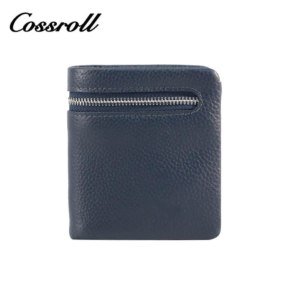 Genuine Cowhide Leather Bifold Short Wallets