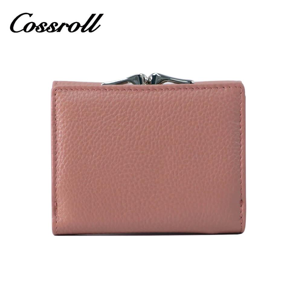 Genuine Leather Bifold Short Wallets For Ladies