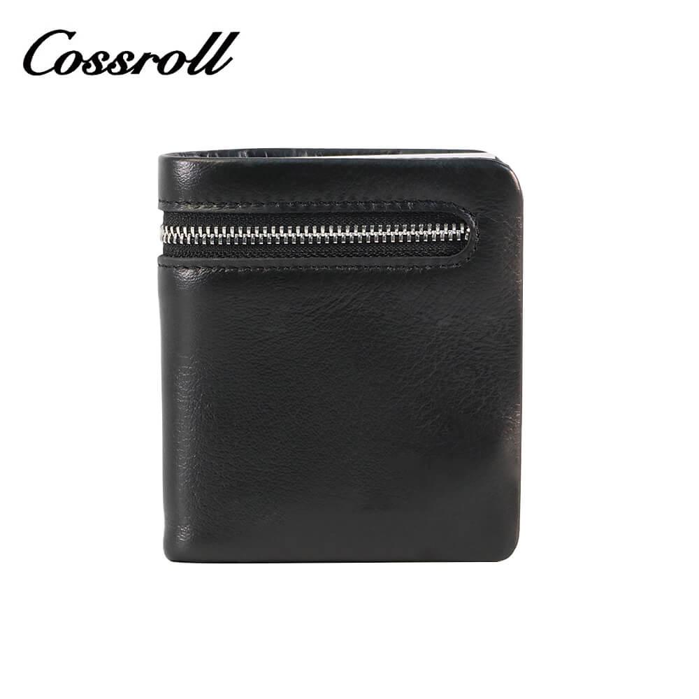 Genuine Cowhide Leather Bifold Short Wallets