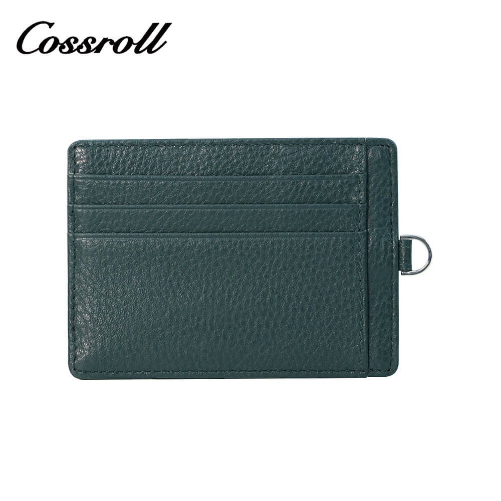 Unisex Leather Mini Card Holder