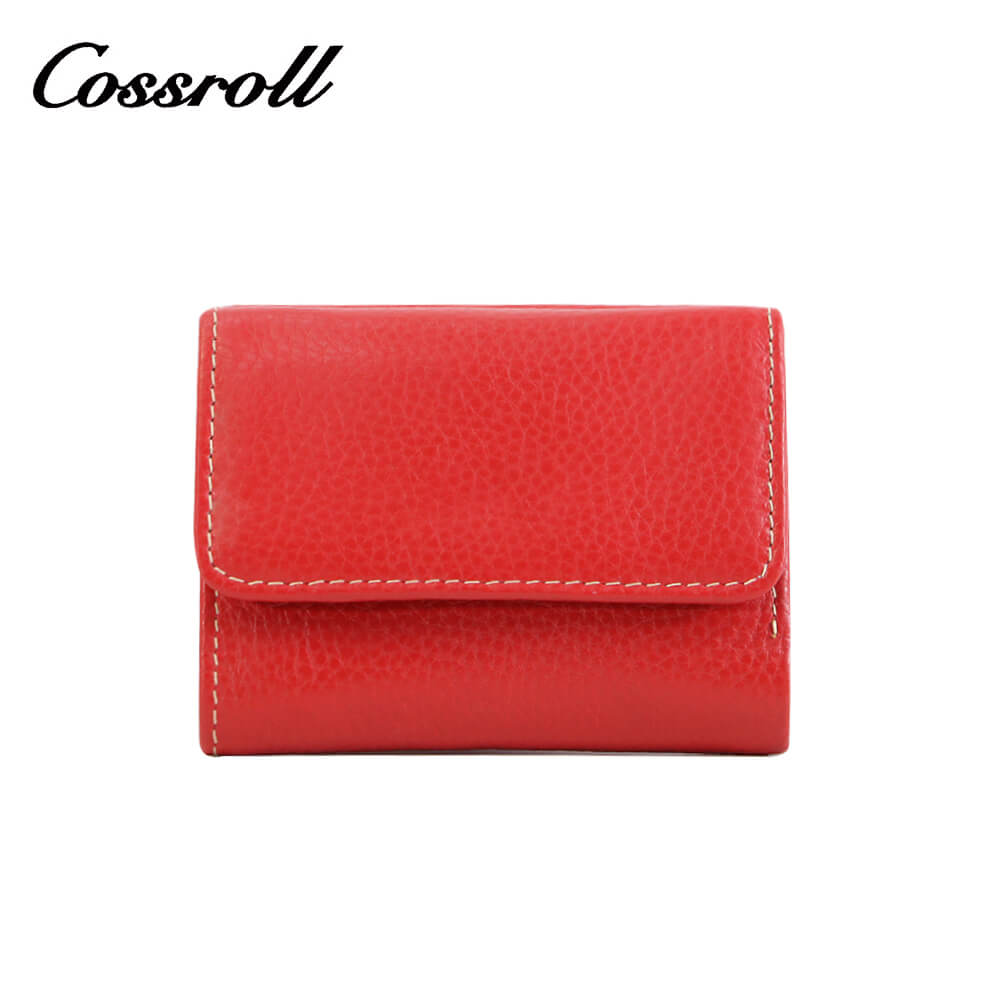 Cossroll Unisex Leather Bifold Short Wallets Wholesale Manufacturer