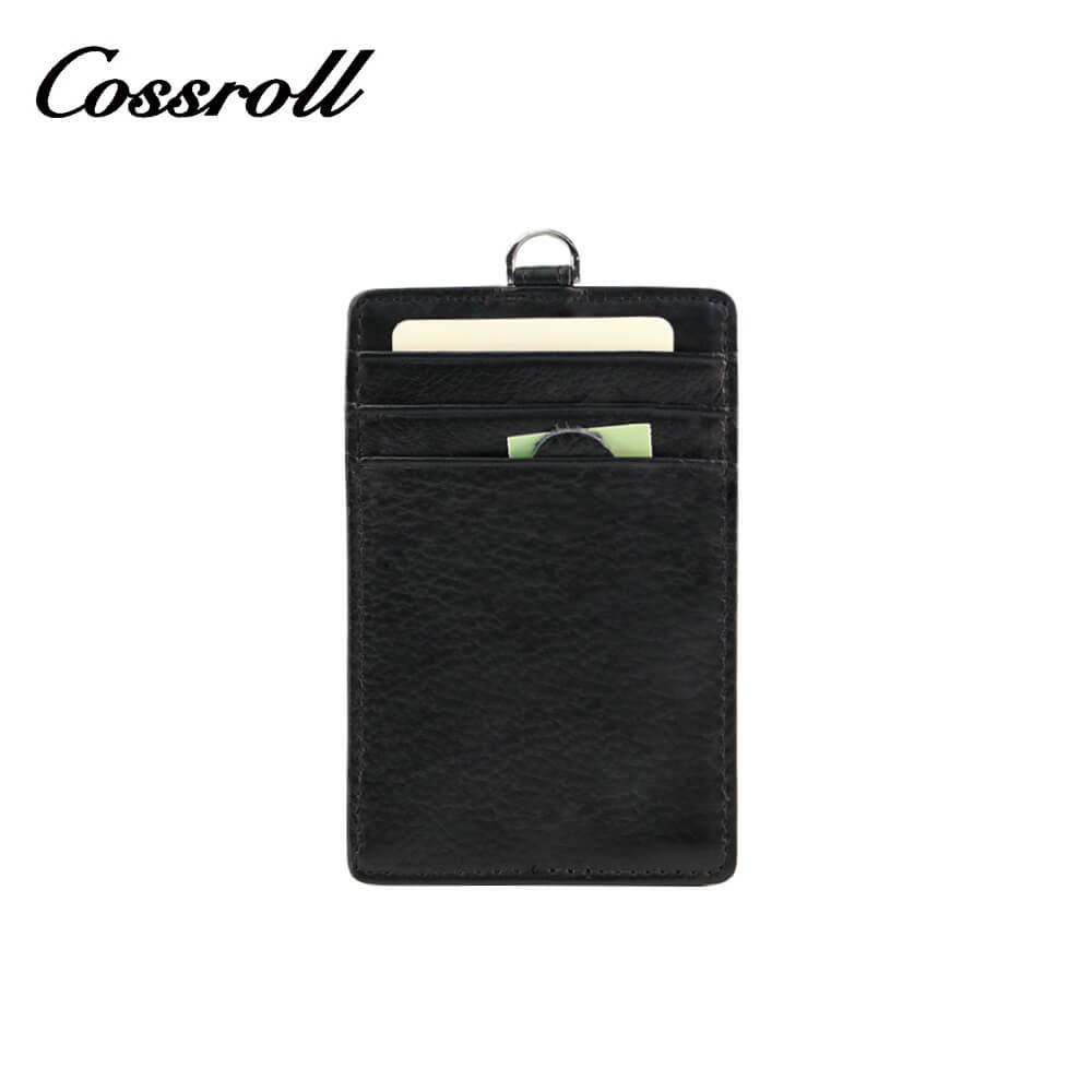 Genuine Leather Short Card Wallet