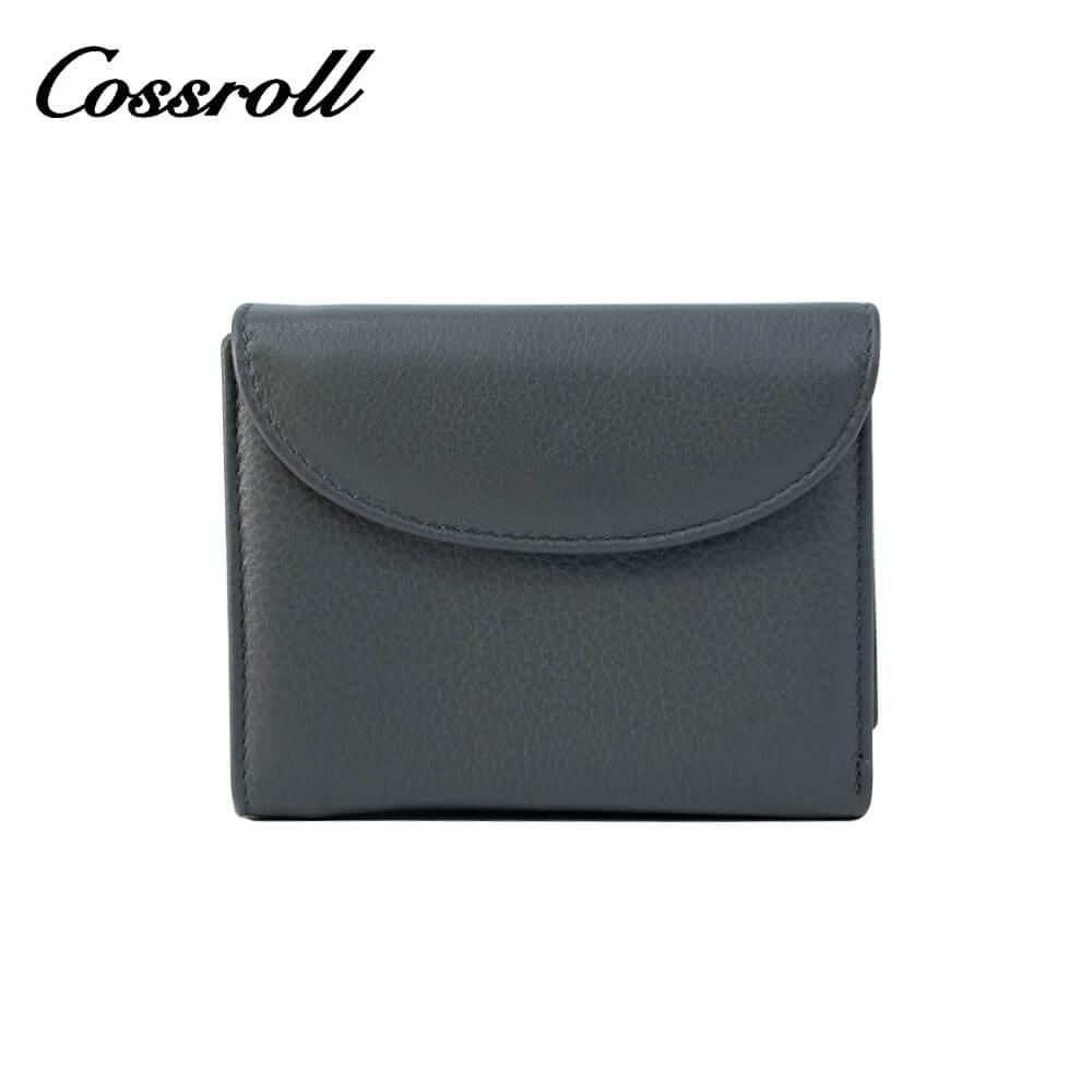 Genuine Cowhide Leather Bifold Short Wallets