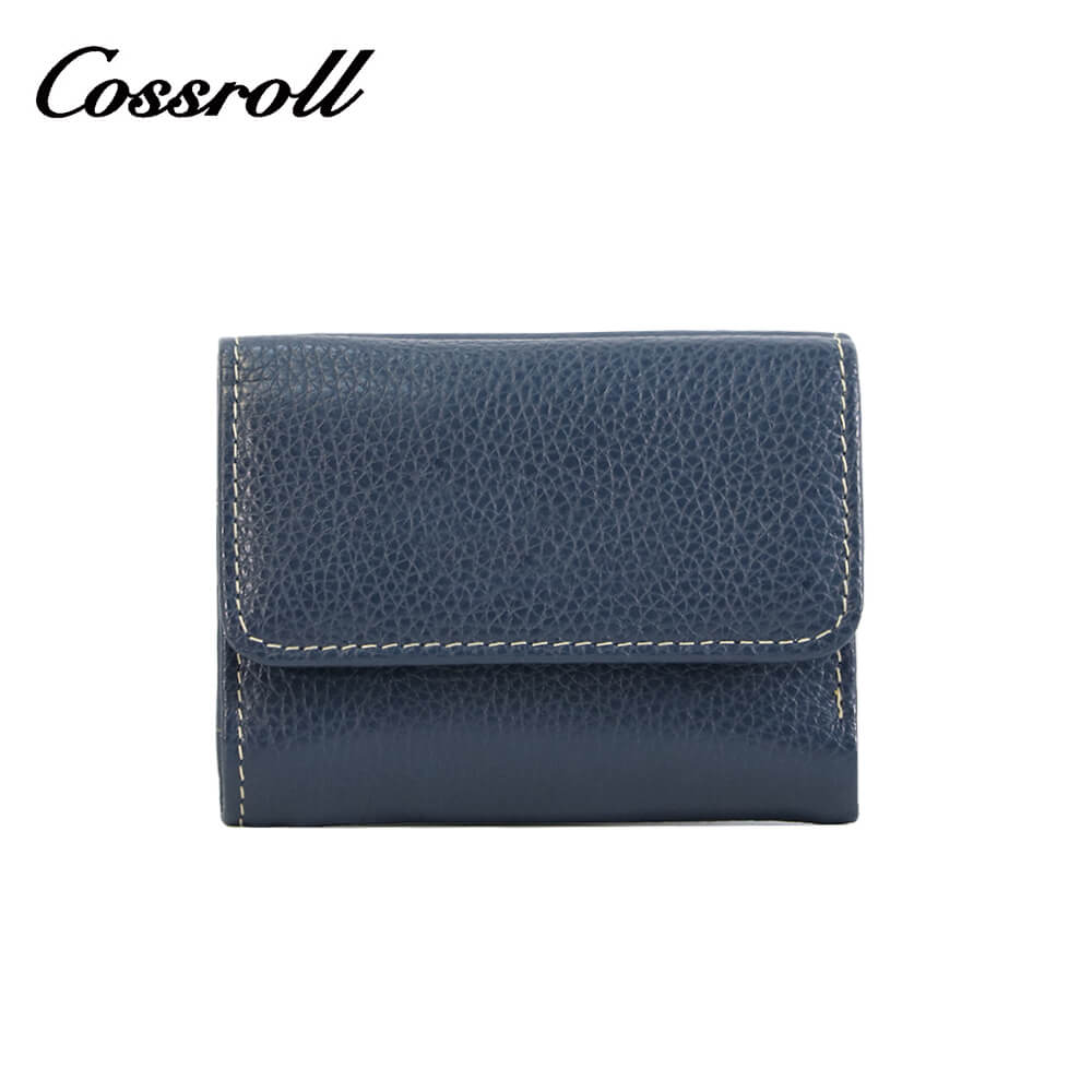 Cossroll Unisex Leather Bifold Short Wallets Wholesale Manufacturer