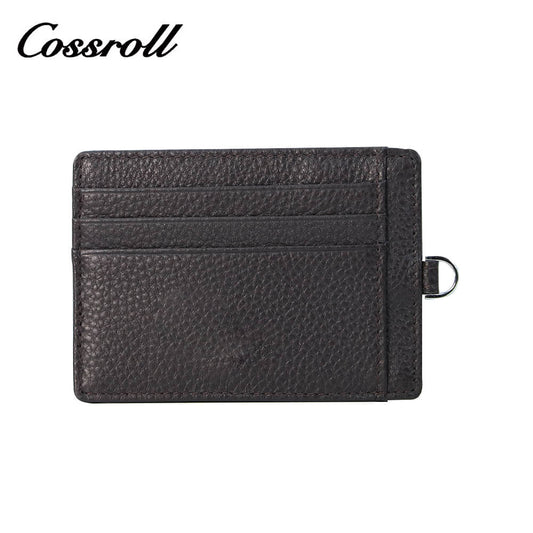 Unisex Leather Mini Card Holder