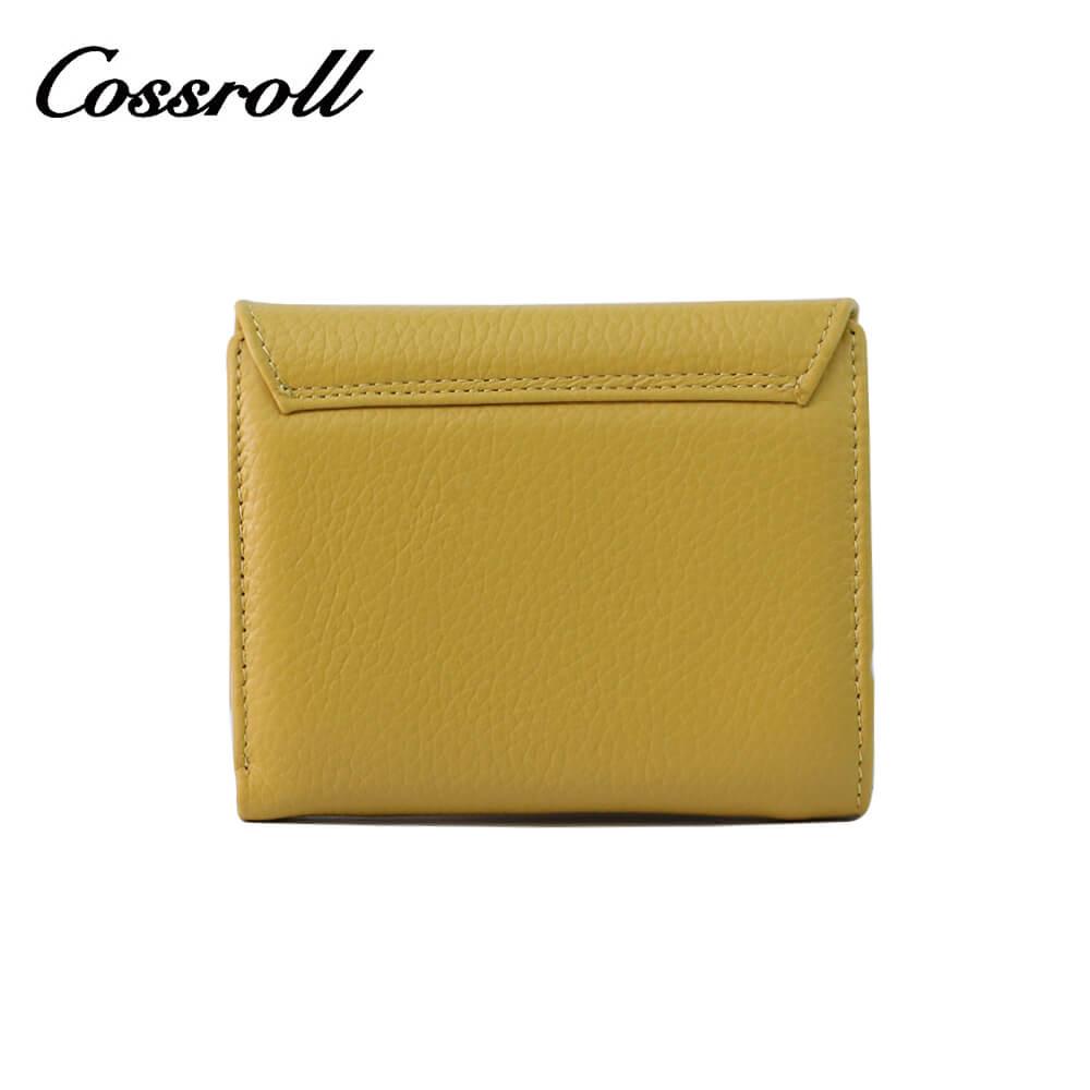 Genuine Cowhide Leather Bifold Short Wallets