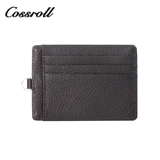 Unisex Leather Mini Card Holder